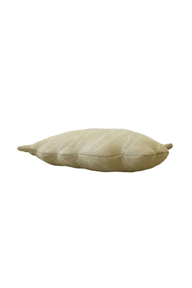 Olive Baby Leaf Throw Pillow