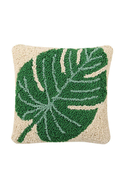 Monstera Throw Pillow