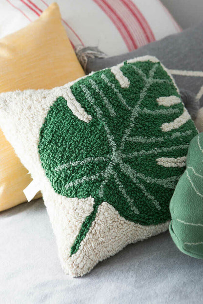 Monstera Throw Pillow