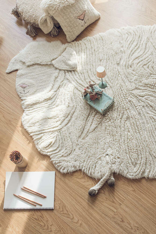 Pink Nose Sheep Woolable Washable Rug