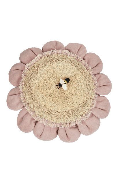 Pink Daisy Organic Cotton Floor Cushion