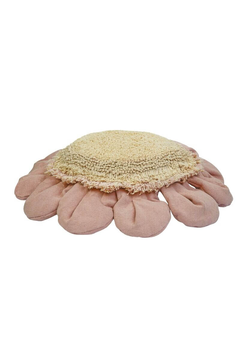 Pink Daisy Organic Cotton Floor Cushion