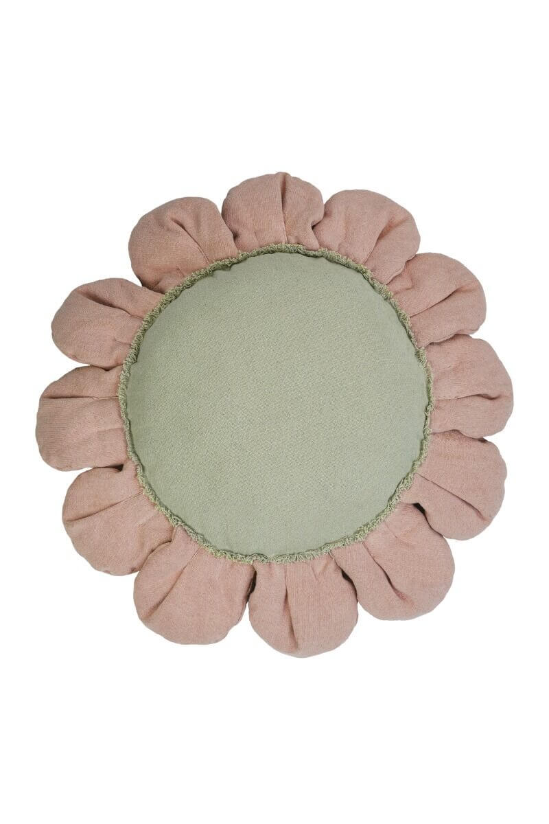 Pink Daisy Organic Cotton Floor Cushion