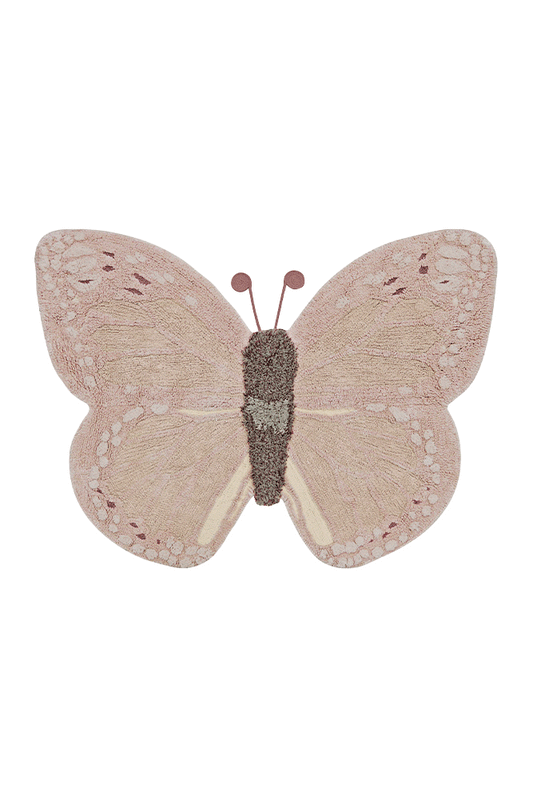 Organic Cotton Washable Animal Rug Rug Baby Butterfly