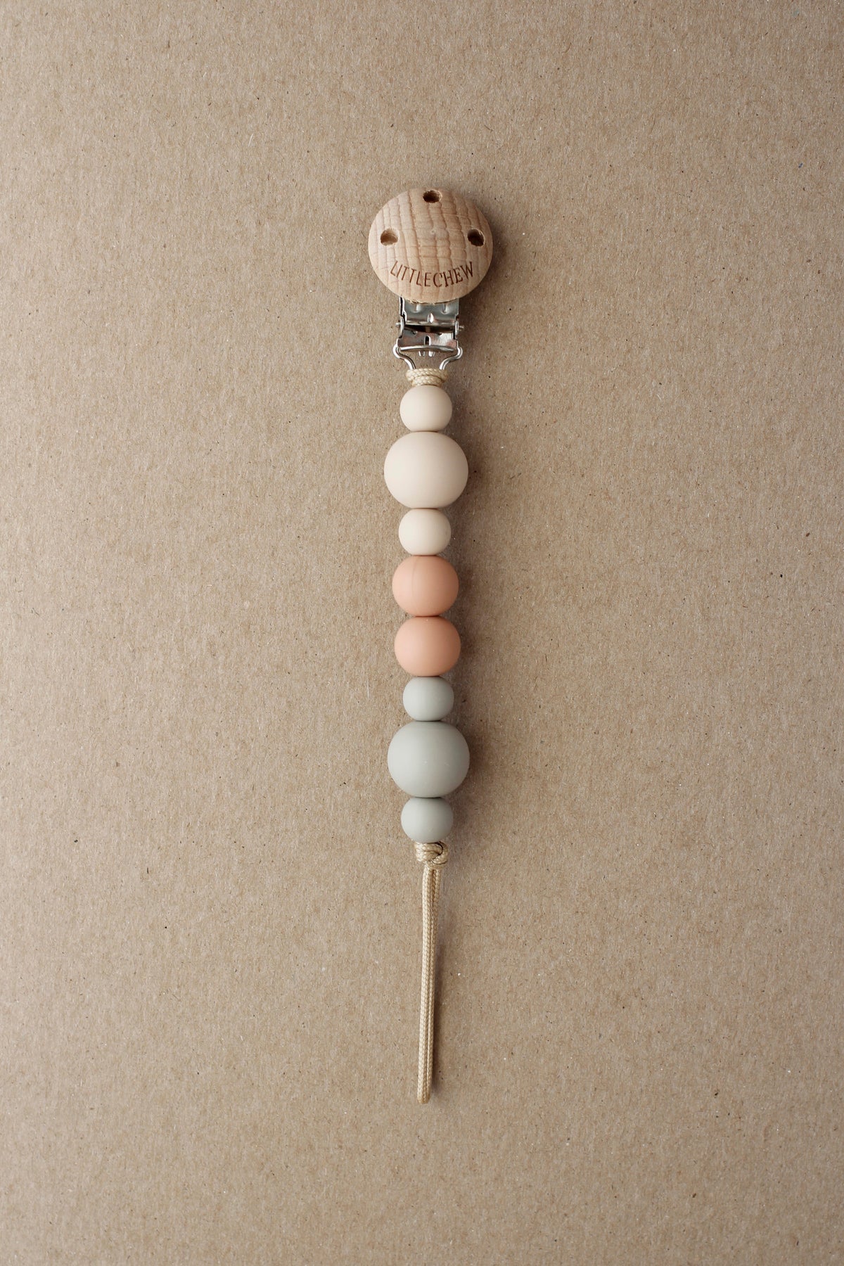 Pacifier Clip - Kira | Pale