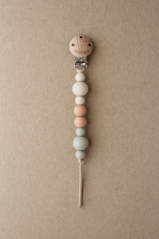 Pacifier Clip - Kira | Pale