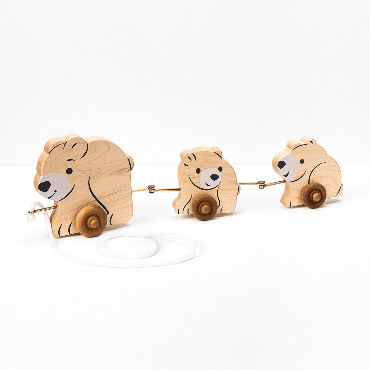 Pull Toy - The 3 Bears | Maple Wood | Made in the USA 🇺🇸