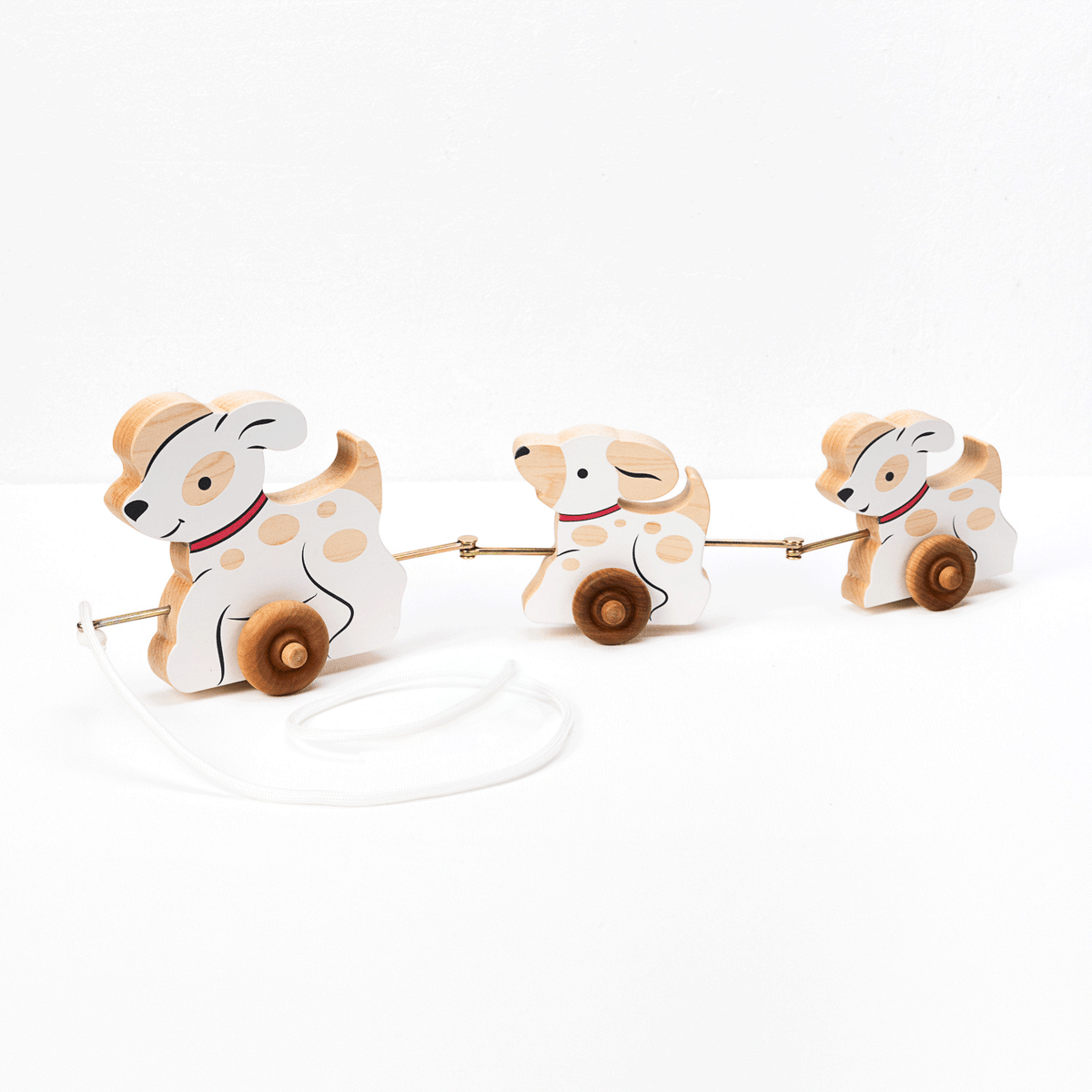 Pull Toy - The 3 Dogs | Maple Wood | Made in the USA 🇺🇸