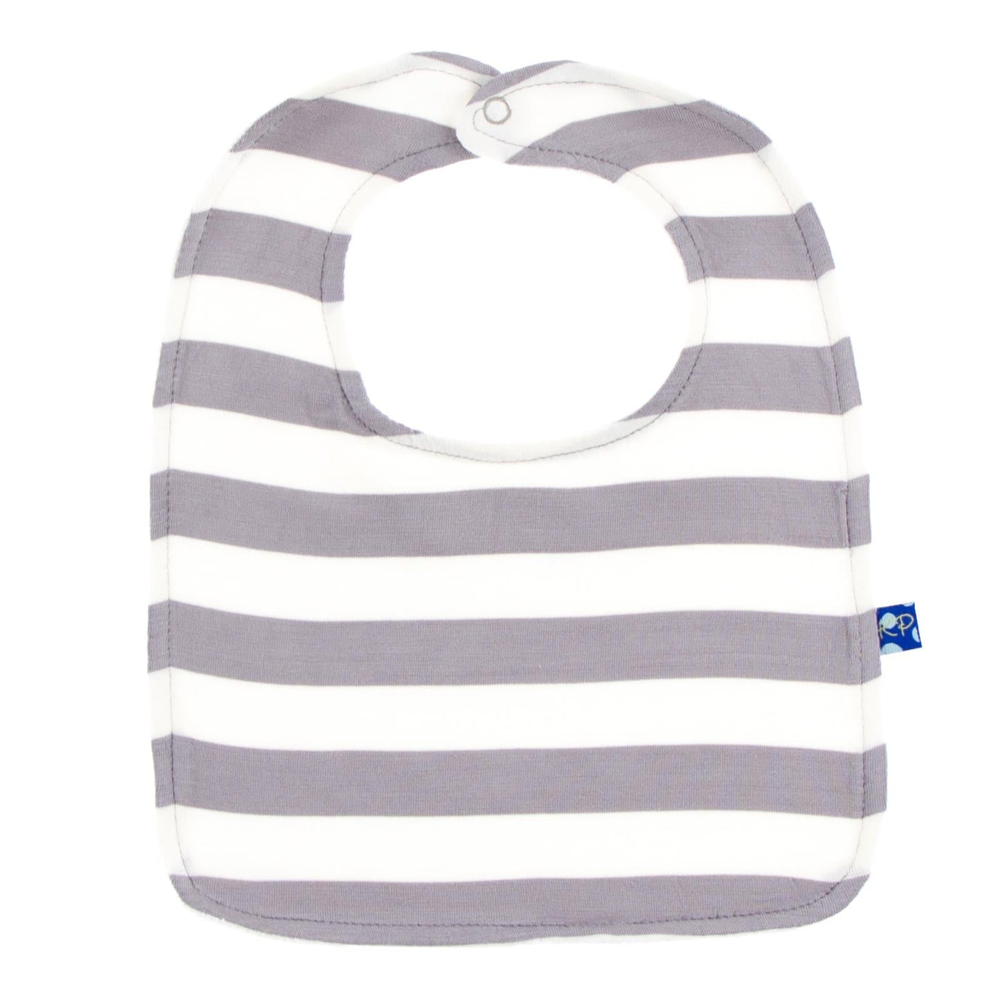 Bib Set in Feather/Rain Stars  Feather & Feather Contrast Stripe