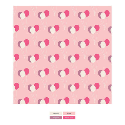 Print Short Sleeve Swing Dress in Lotus Birthday