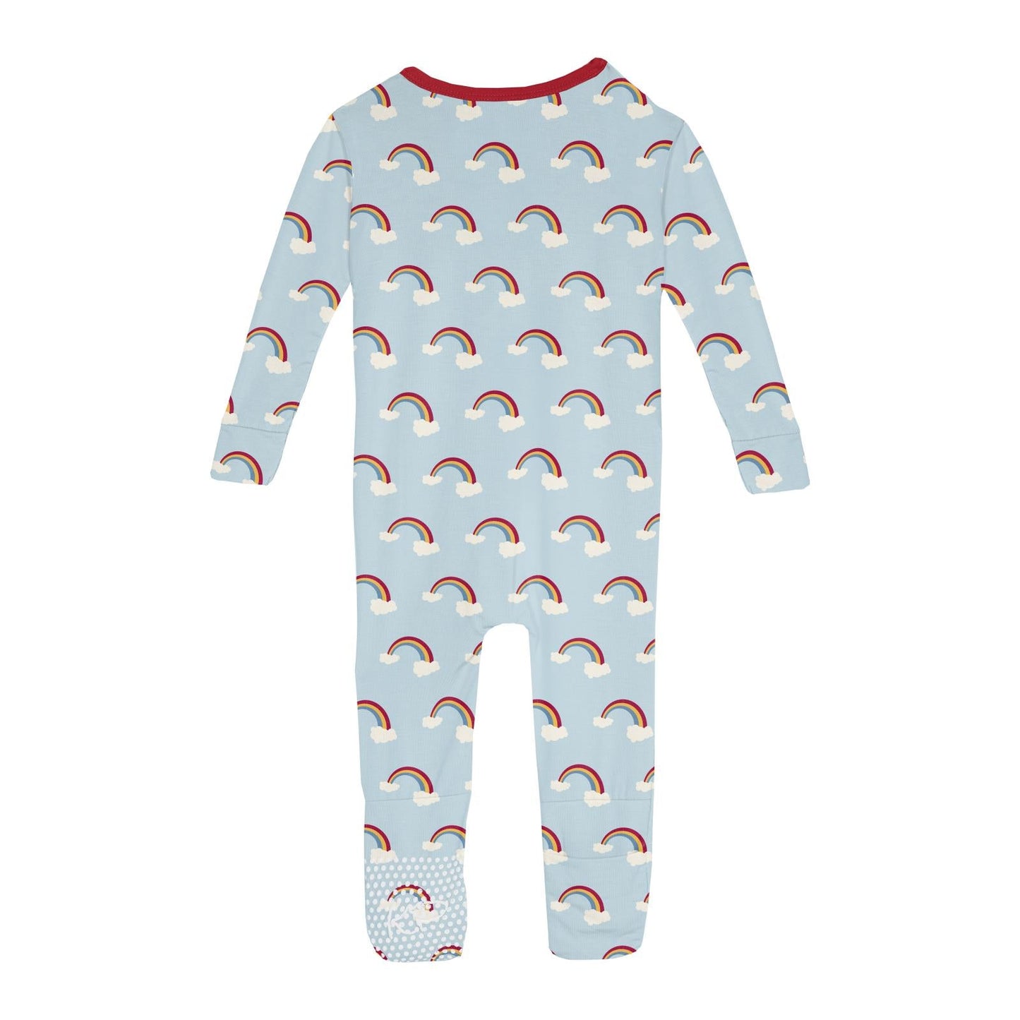 Print Convertible Sleeper with Zipper in Spring Sky Rainbows