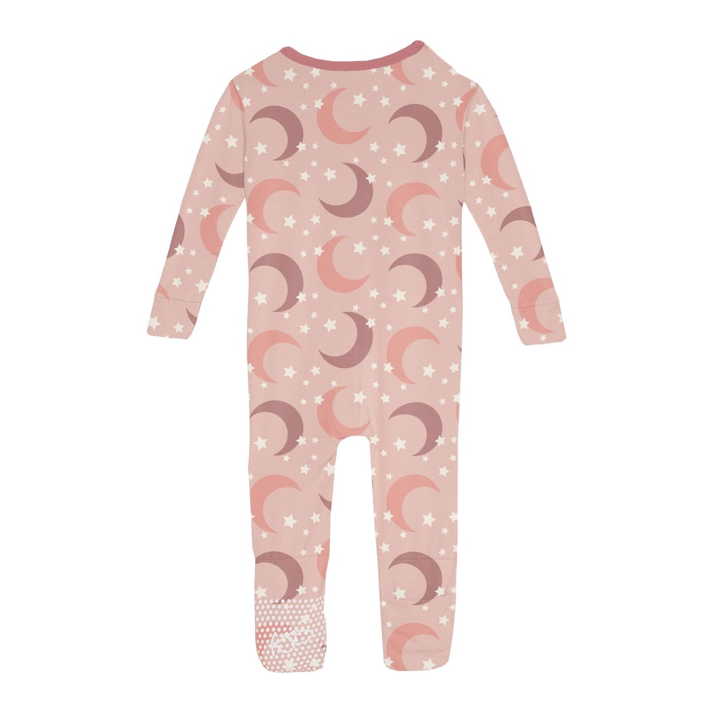 Print Convertible Sleeper with Zipper in Peach Blossom Moon and Stars