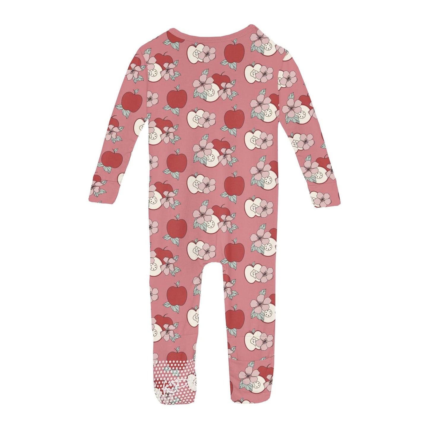 Print Convertible Coverall in Desert Rose Apple Picking