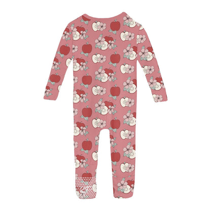 Print Convertible Coverall in Desert Rose Apple Picking