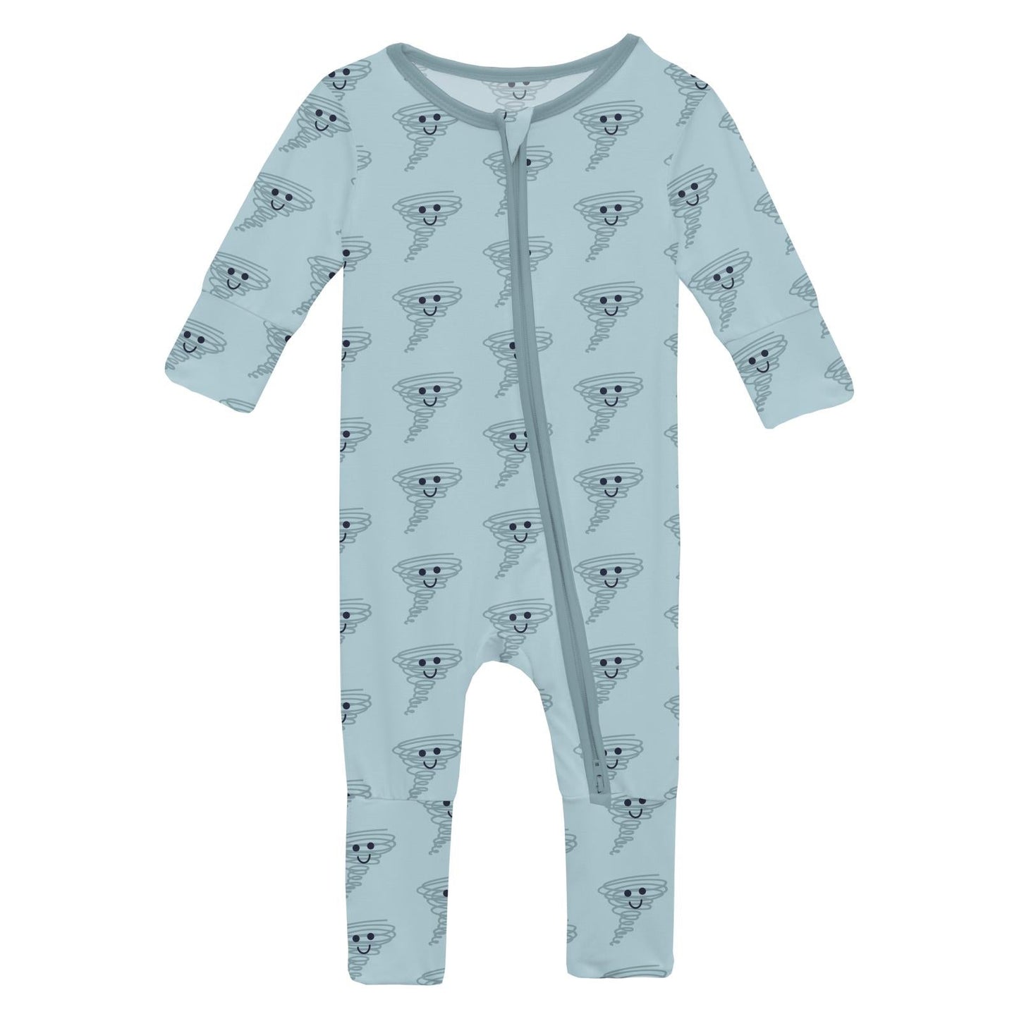 Print Convertible Coverall in Spring Sky Happy Tornado