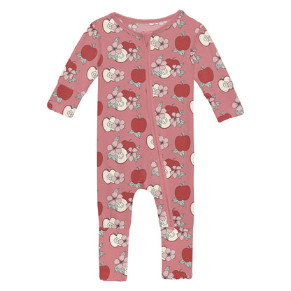 Print Convertible Coverall in Desert Rose Apple Picking