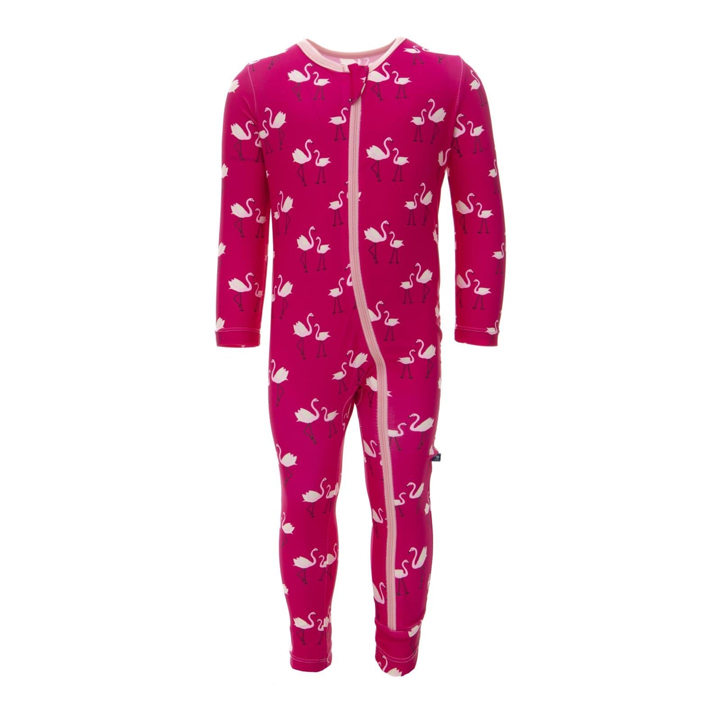 Print Swim Coverall in Calypso Flamingos