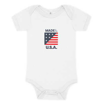 100% Airlume Combed, Ring-Spun Cotton Onesie - Made in the USA (Size 6-12 mo)