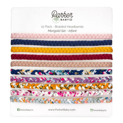 Marigold Set - Braided Headbands - 10 Pack