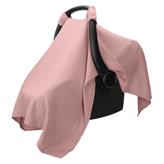 Baby Car Seat Cover in Mauve
