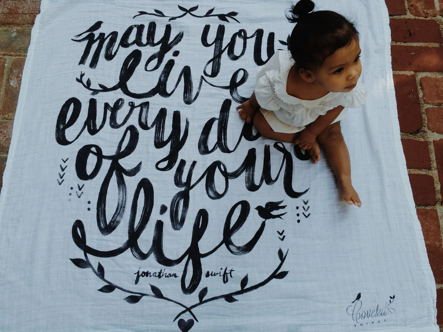 May You Live, Organic Swaddle Blanket