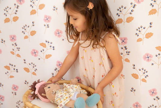 Muslin Tie Shoulder Jumpsuit - Mini Mushroom