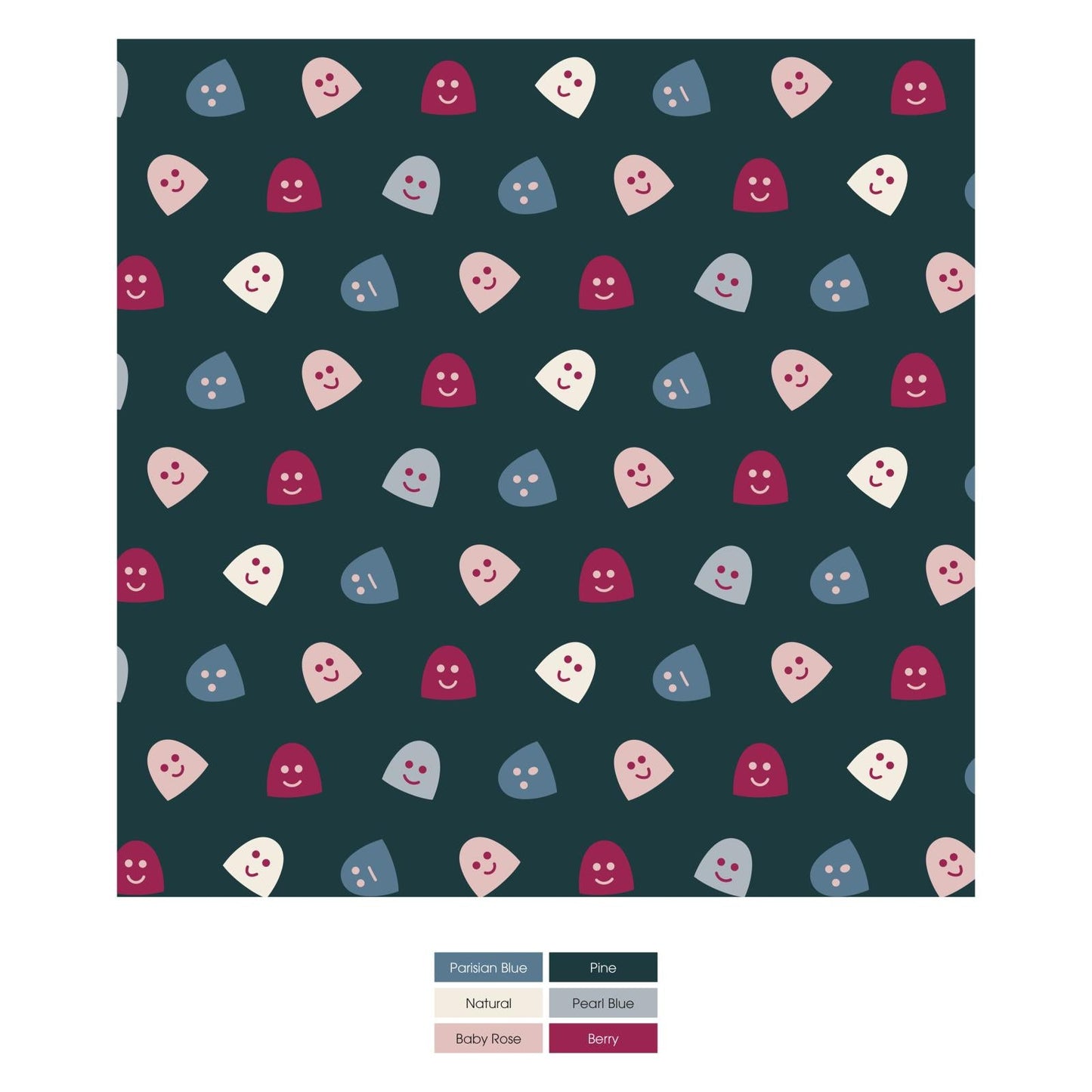 Print Fleece Coverall with Sherpa-Lined Hood and Ears in Pine Happy Gumdrops