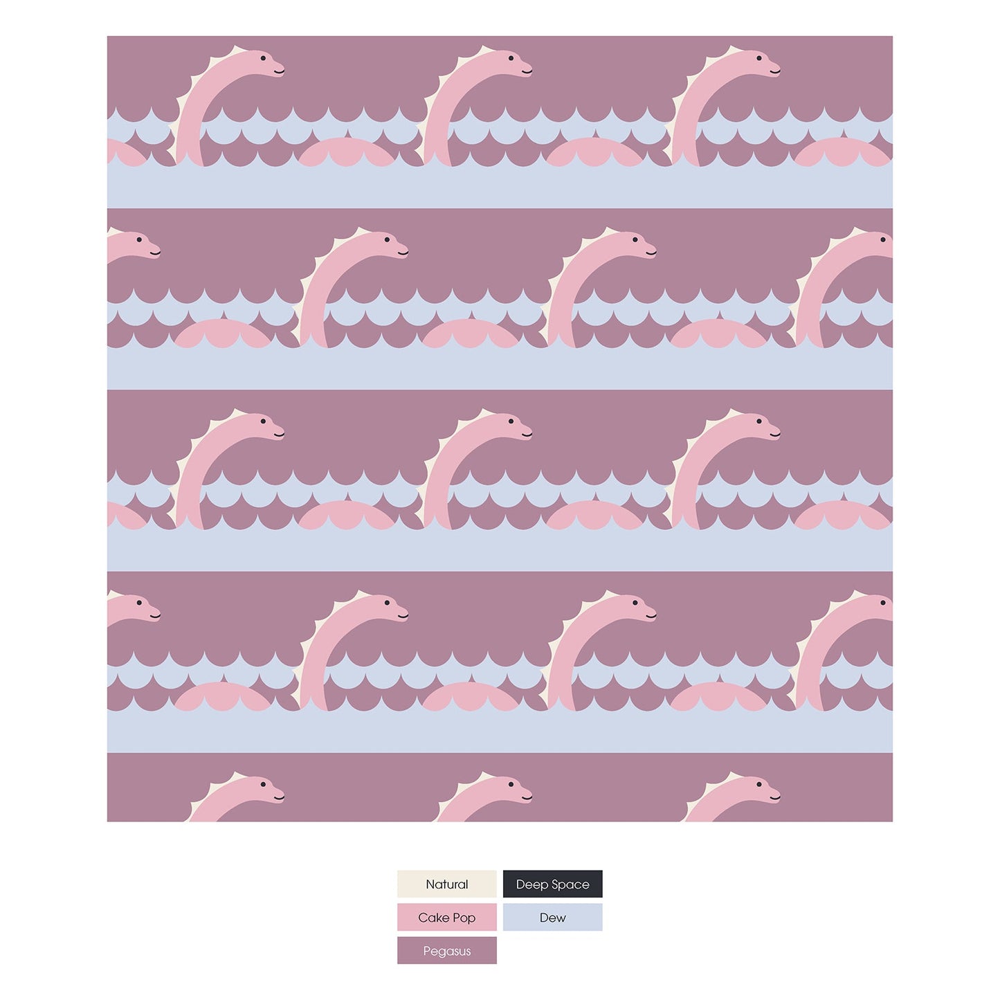 Print Coverall with 2 Way Zipper in Pegasus Sea Monster