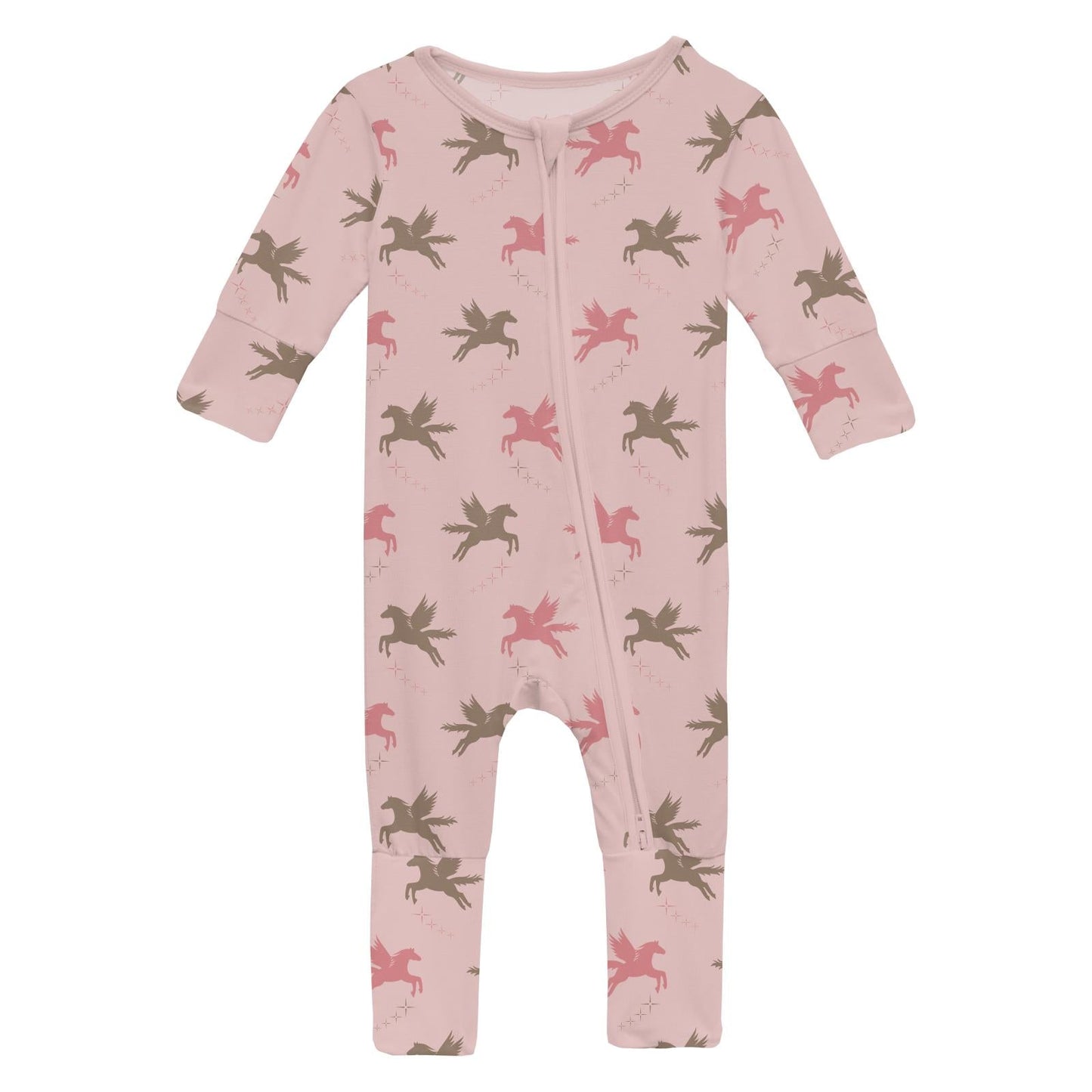Print Convertible Coverall in Baby Rose Pegasus