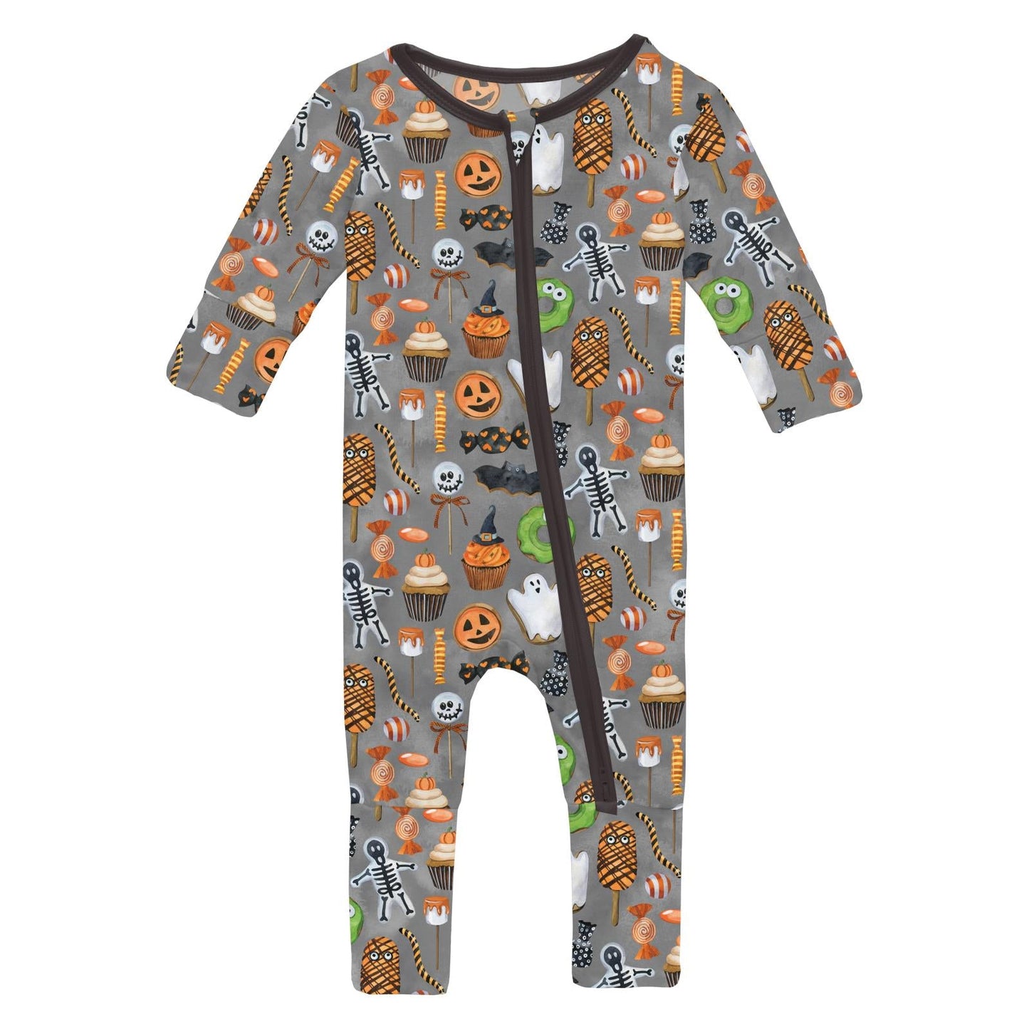 Print Convertible Coverall in Halloween Treats