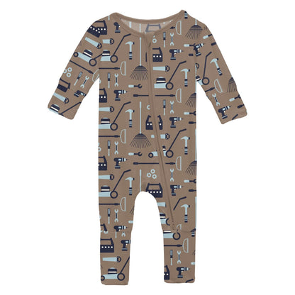 Print Convertible Coverall in Portabella Fall Tools