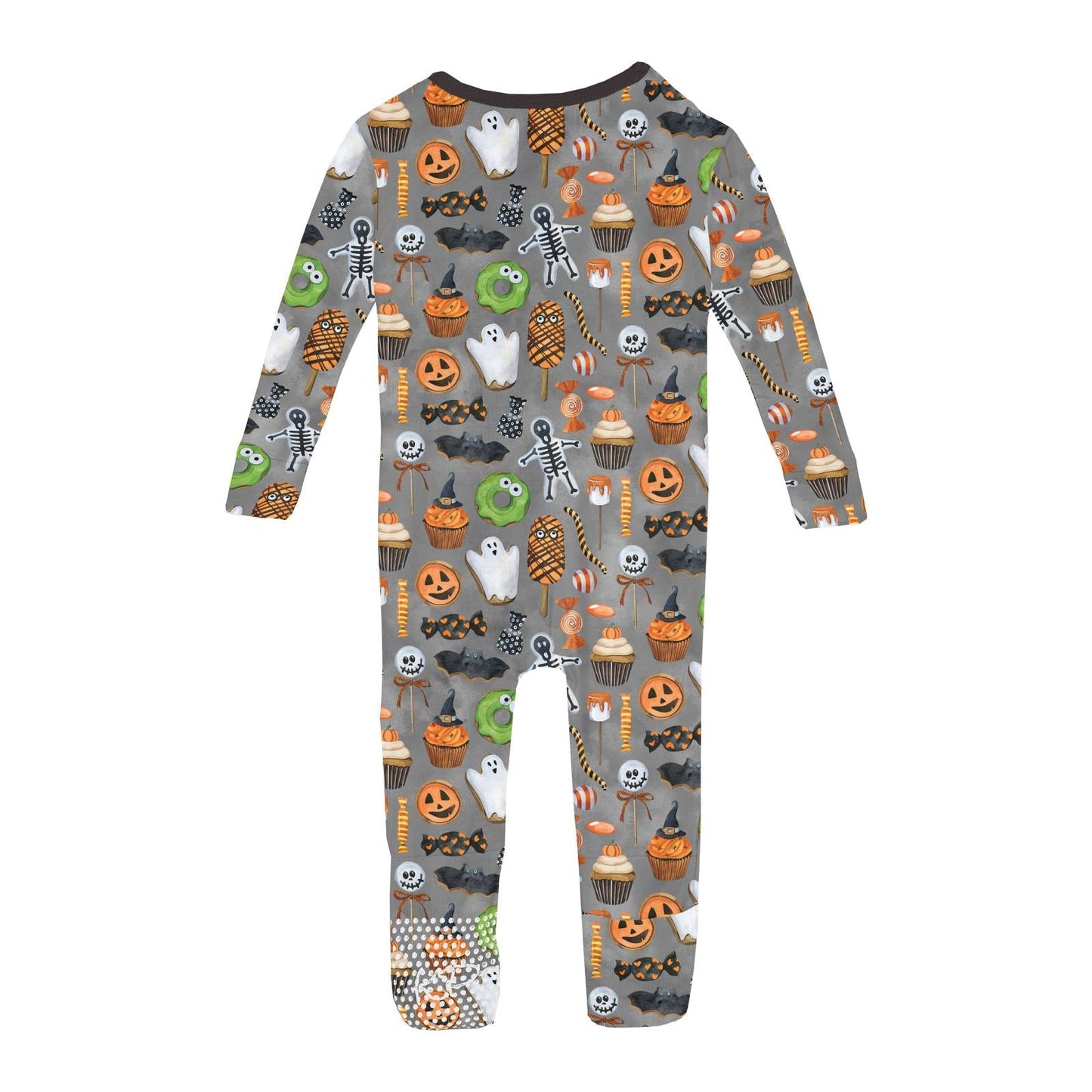 Print Convertible Coverall in Halloween Treats