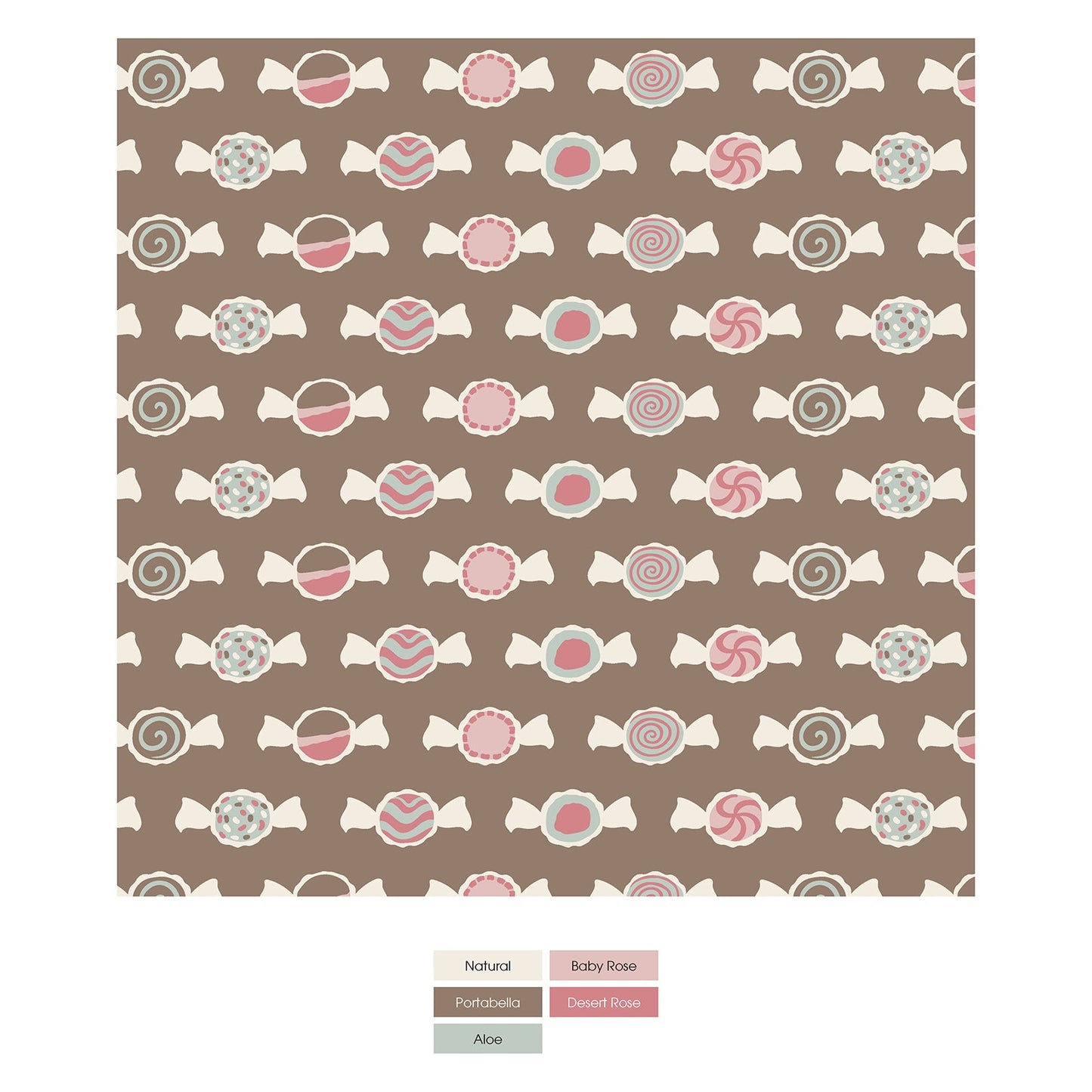 Print Coverall with 2 Way Zipper in Portabella Saltwater Taffy