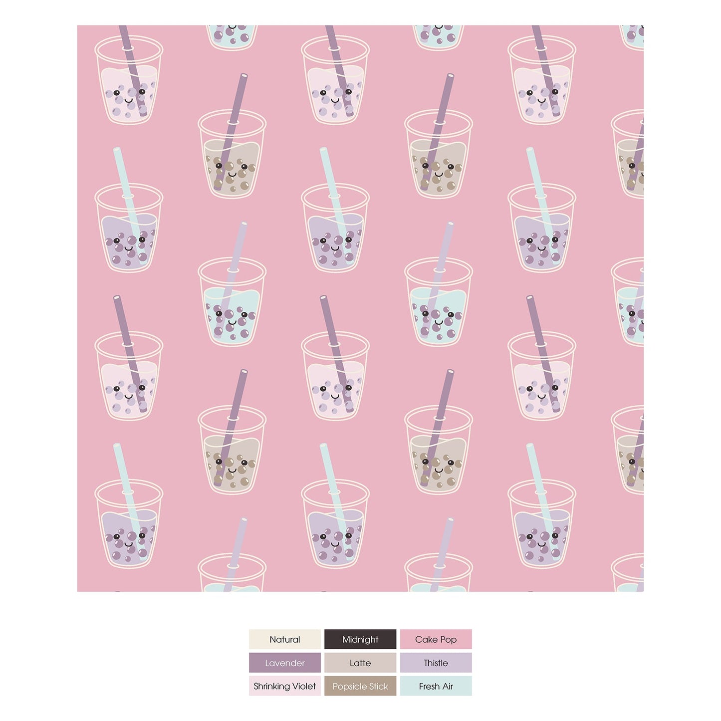 Print Coverall with 2 Way Zipper in Cake Pop Boba