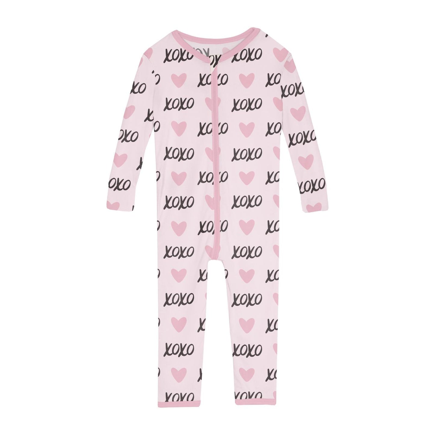 Print Convertible Sleeper with Zipper in Shrinking Violet XOXO