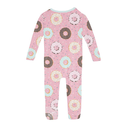 Print Convertible Sleeper with Zipper in Cake Pop Donuts and Sprinkles
