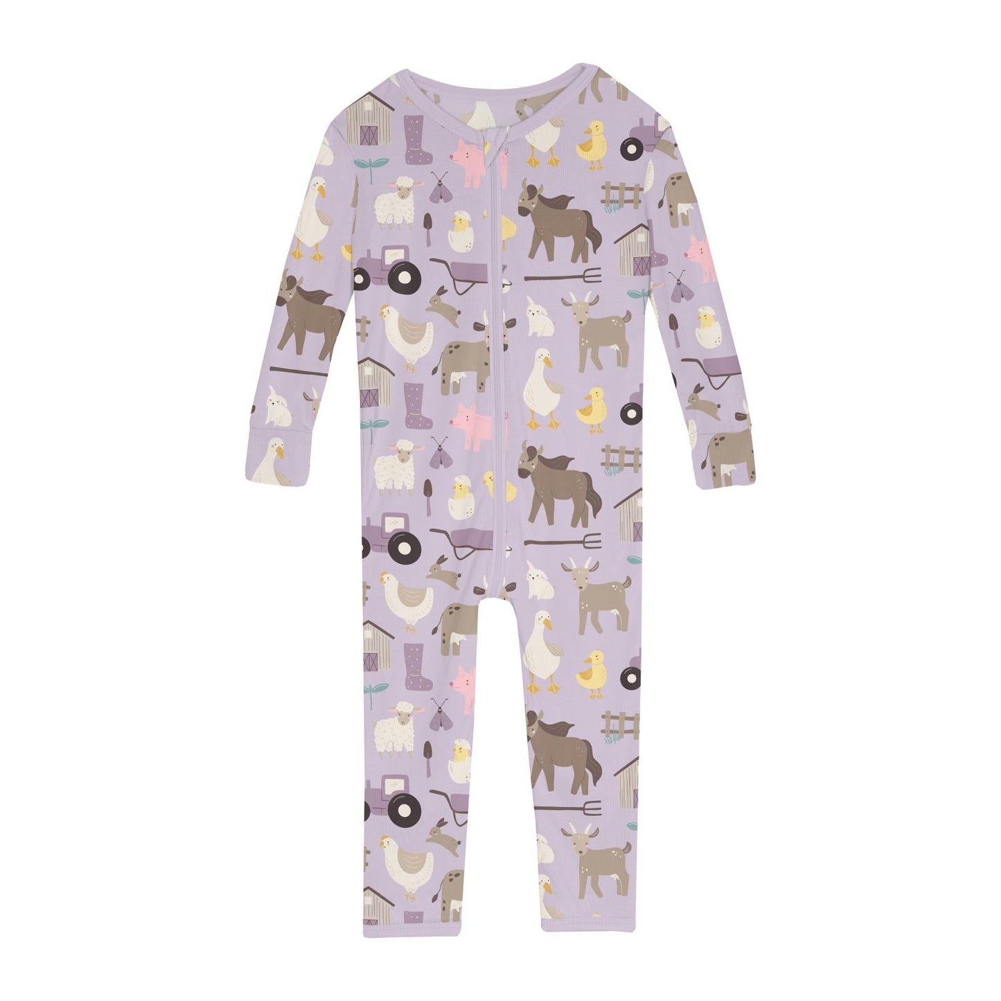 Print Convertible Sleeper with Zipper in Thistle Morning on the Farm