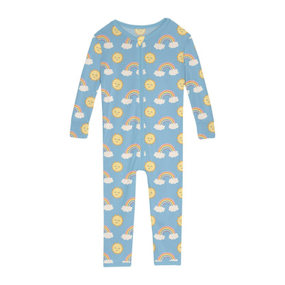 Print Convertible Sleeper with Zipper in Sunshine and Rainbows