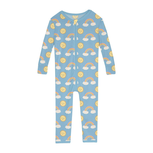 Print Convertible Sleeper with Zipper in Sunshine and Rainbows