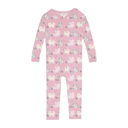 Print Convertible Sleeper with Zipper in Cake Pop Cats and Yarn
