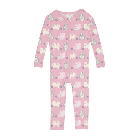Print Convertible Sleeper with Zipper in Cake Pop Cats and Yarn