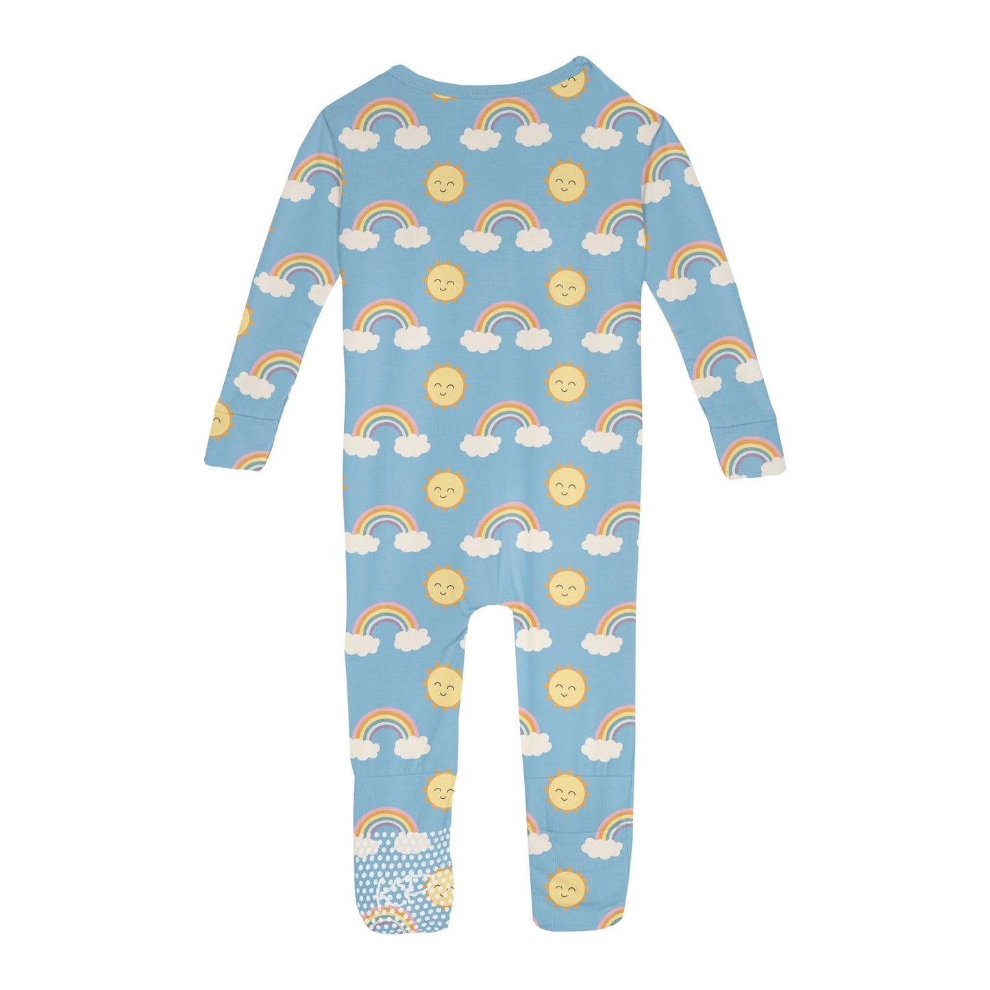 Print Convertible Sleeper with Zipper in Sunshine and Rainbows