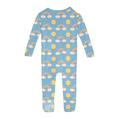 Print Convertible Sleeper with Zipper in Sunshine and Rainbows