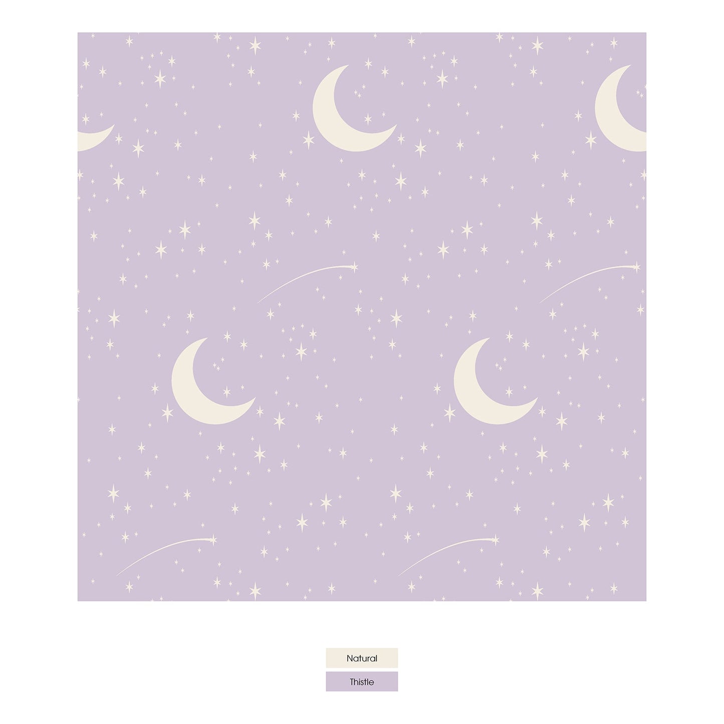 Print Coverall with 2 Way Zipper in Thistle Starry Sky & Moon