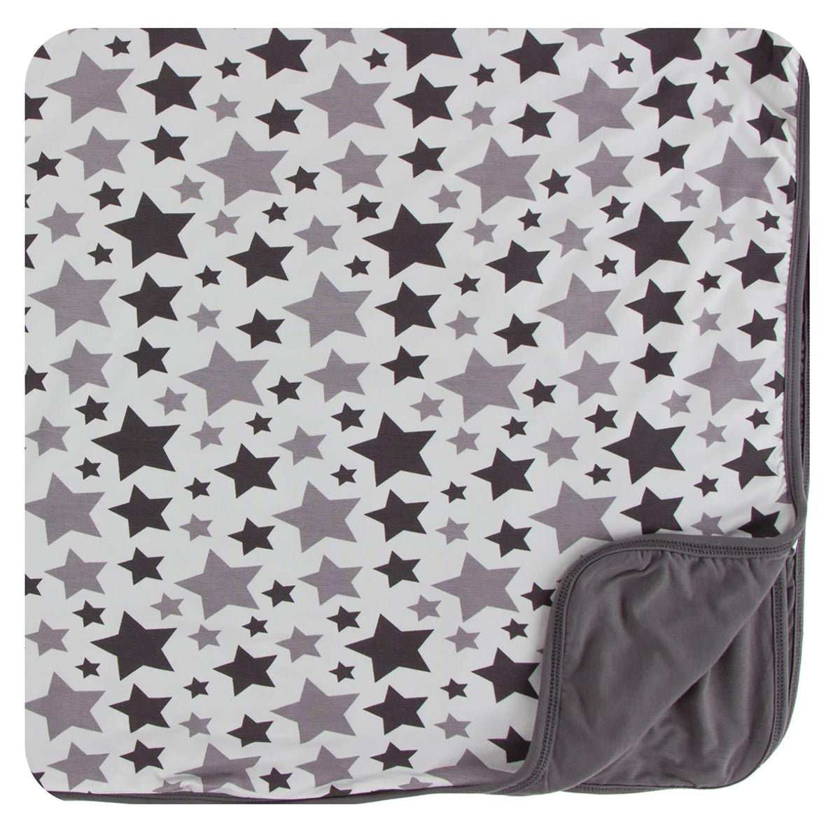 Print Toddler Blanket in Feather/Rain Stars