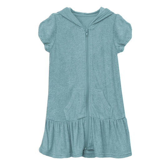 Terry Ruffle Swim Cover-Up in Glacier