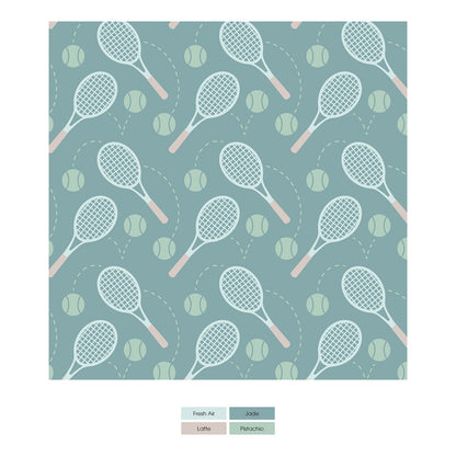 Print Convertible Sleeper with Zipper in Jade Tennis