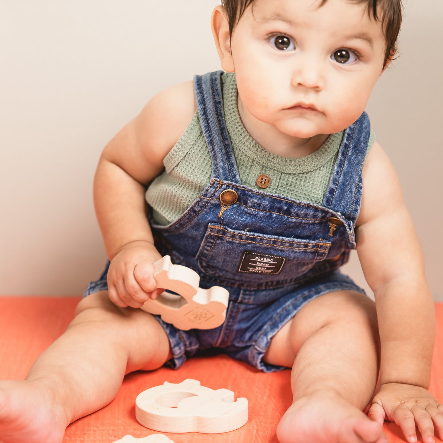 Soothing Monkey Teether with Organic Cotton Bag | Made in the USA 🇺🇸