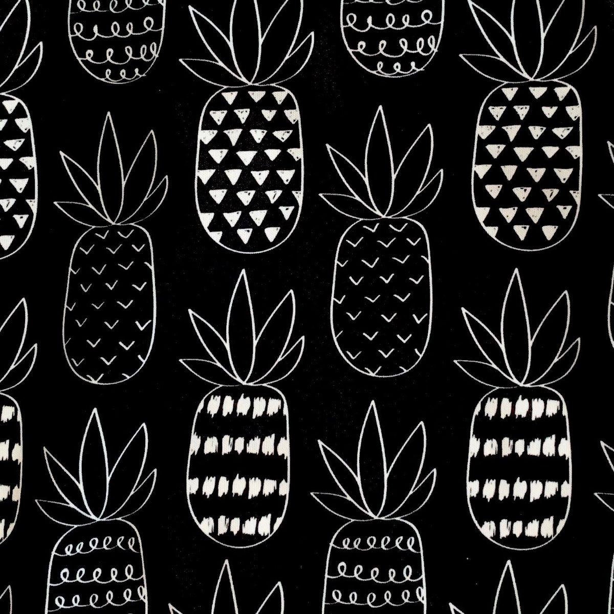 Pineapple Monochrome Splash Mat - A Waterproof Catch-All for Highchair Spills and More!