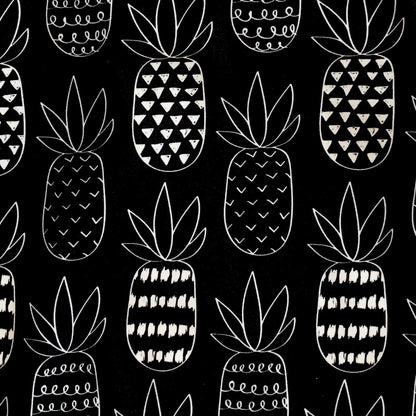 Pineapple Monochrome Splash Mat - A Waterproof Catch-All for Highchair Spills and More!
